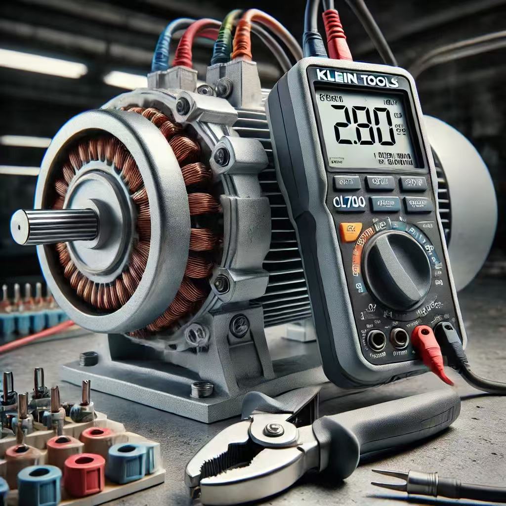 How to use the Klein 700 to test motors operating instructions？
